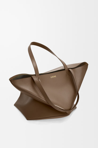 Loewe XL Puzzle Fold tote in shiny calfskin