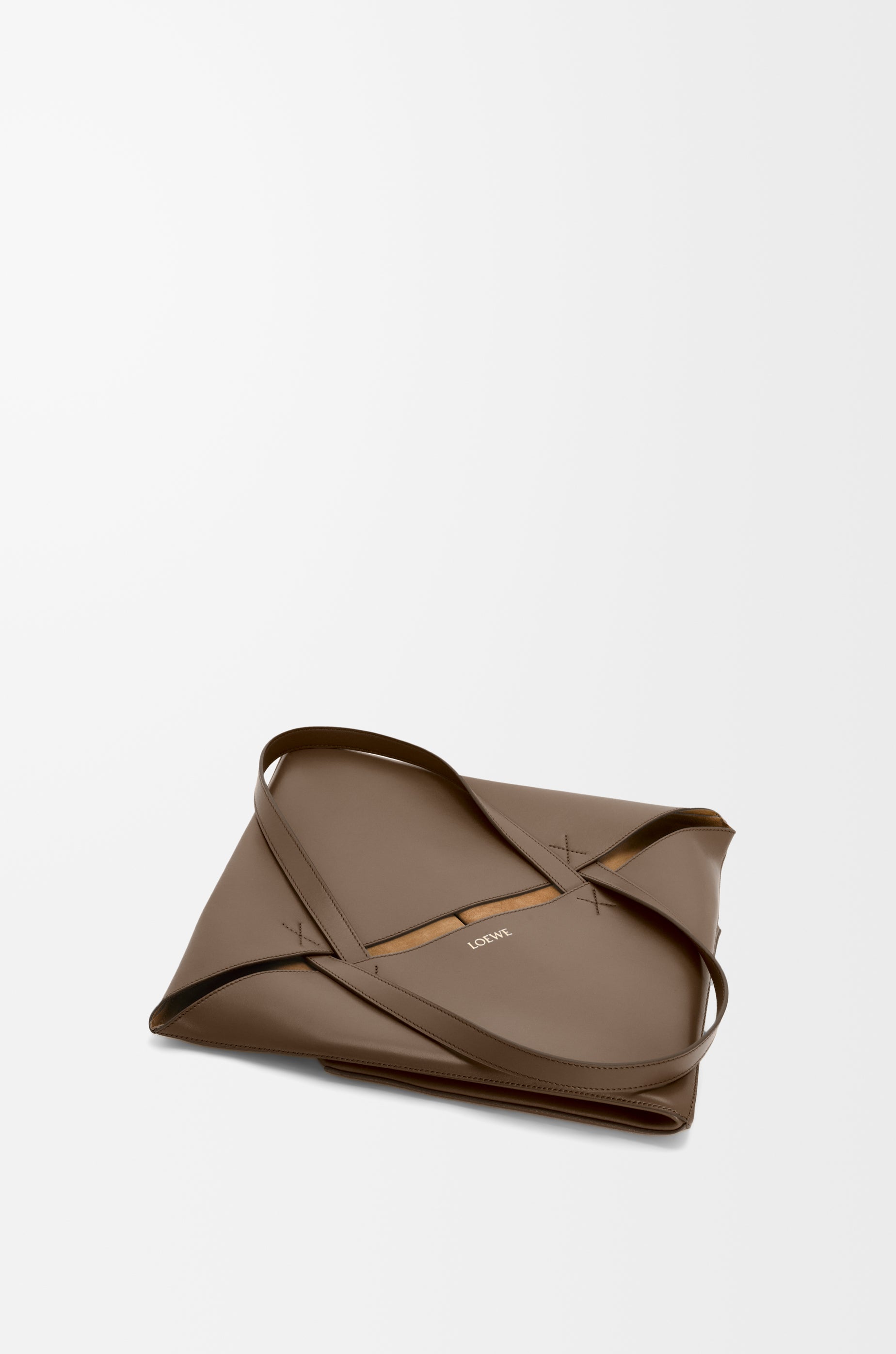 Loewe XL Puzzle Fold tote in shiny calfskin