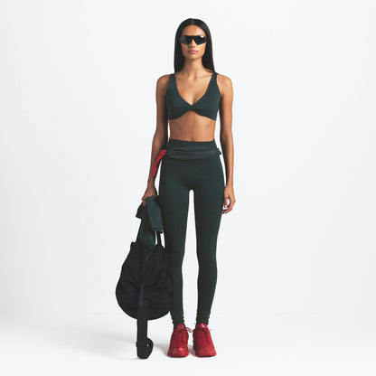 Skims Nikeskims Matte Twist-Front Bra Dark Teal