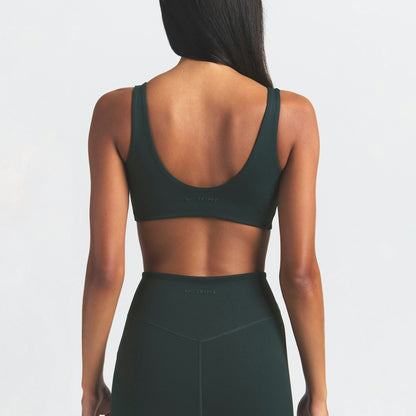 Skims Nikeskims Matte Twist-Front Bra Dark Teal