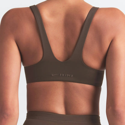 Skims Nikeskims Matte Shaping Scoop Bra Dark Sepia