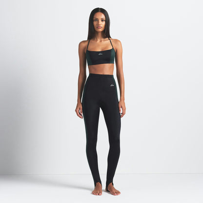 Skims Nikeskims Shine Micro Scoop Bra Obsidian And Dark Teal
