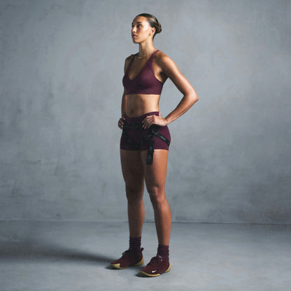 Skims Nikeskims Matte V-Neck Bra Top Currant