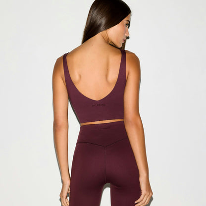 Skims Nikeskims Matte V-Neck Bra Top Currant