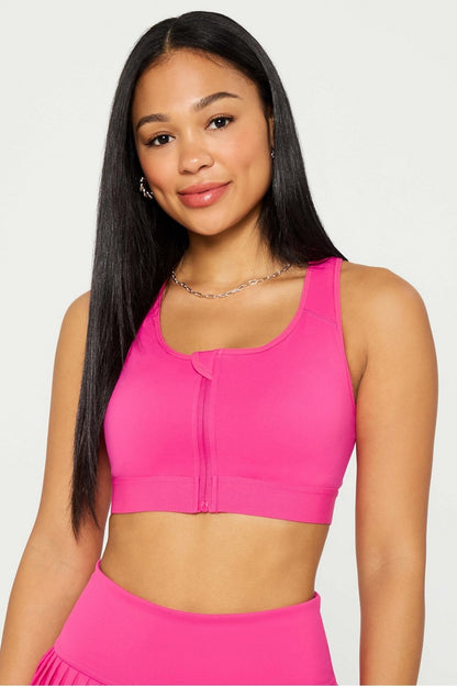 Fabletics Front Zip High Impact Sports Bra