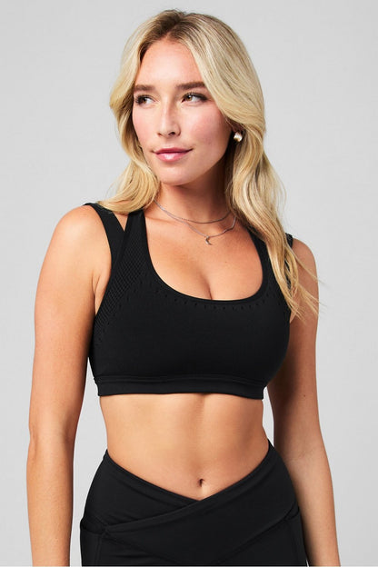 Fabletics Sculptknit Contour Low-Impact Sports Bra