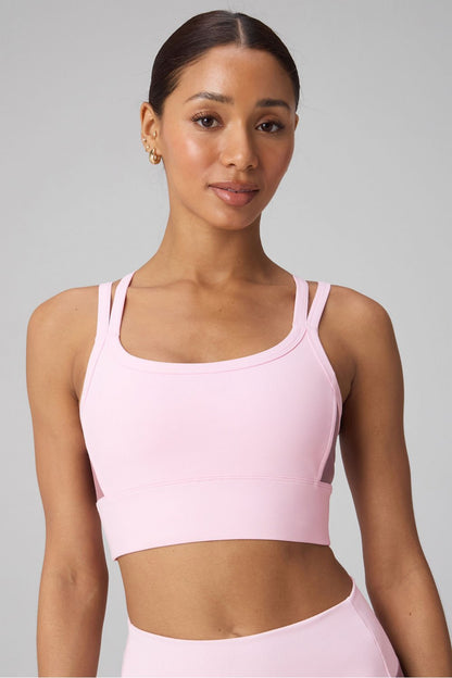 Fabletics Principal Color Block Longline Medium Impact Bra