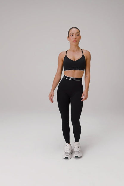 Fabletics Seamless V-Neck Low Impact Bra