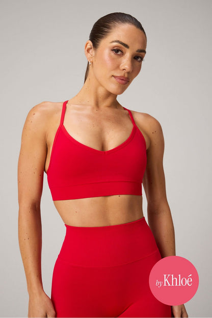 Fabletics Seamless V-Neck Low Impact Bra