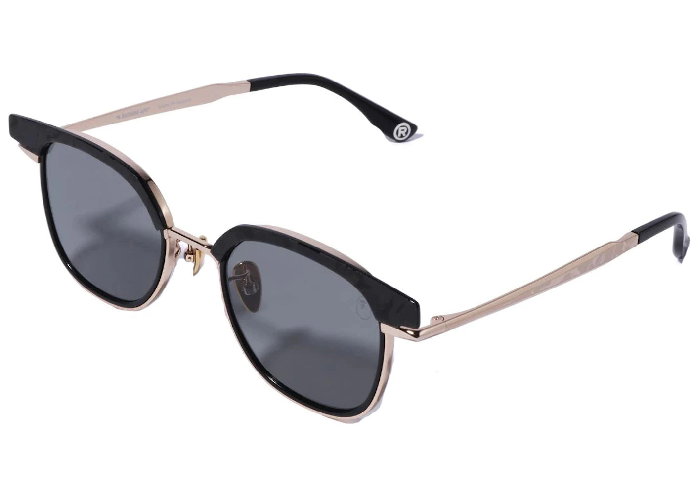 bape #2 sunglasses gold