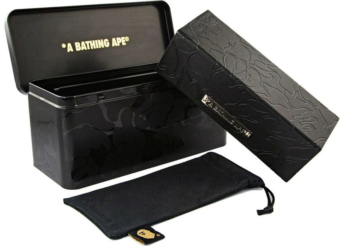 Bape 6 Sunglasses Black/Gold