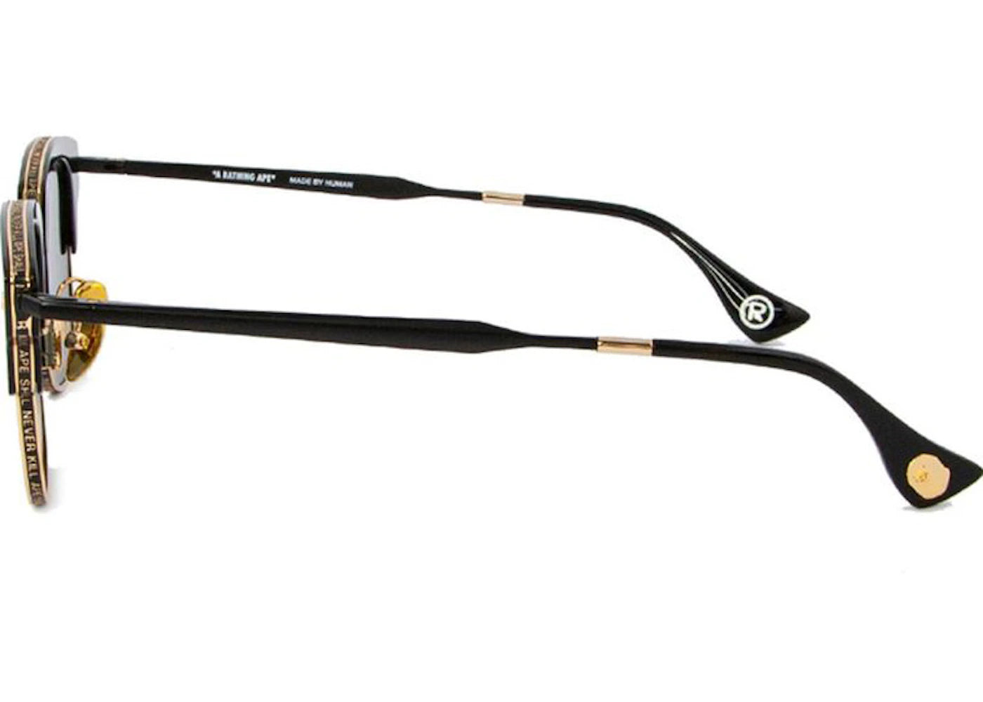 Bape 8 Sunglasses Black/Gold
