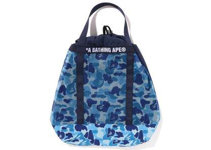 Bape Abc Camo Mesh Tote Bag Blue