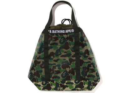 Bape Abc Camo Mesh Tote Bag Green