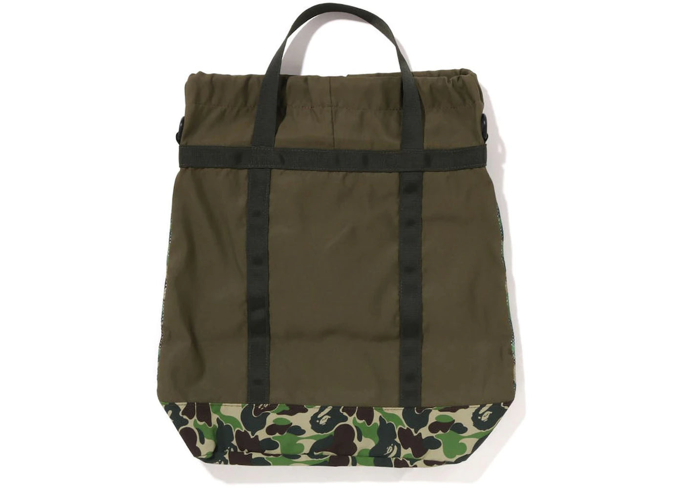 Bape Abc Camo Mesh Tote Bag Green