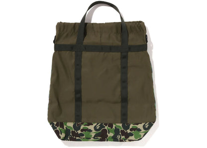 Bape Abc Camo Mesh Tote Bag Green