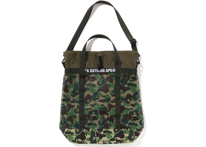 Bape Abc Camo Mesh Tote Bag Green
