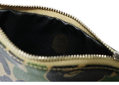 bape abc canvas (s) wallet green 