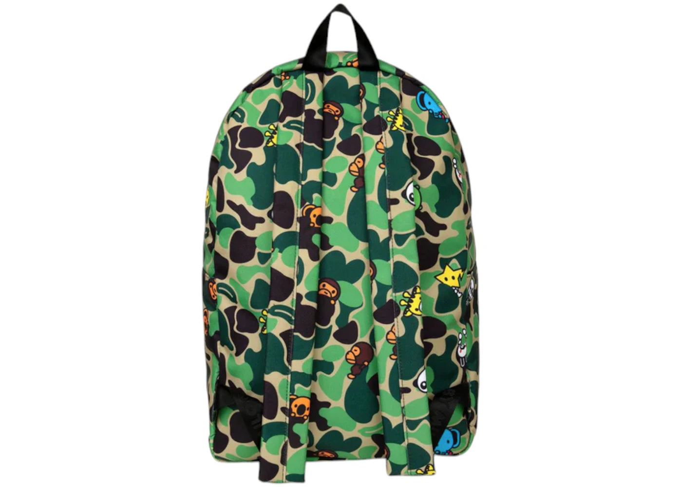bape abc milo all friends large backpack (ss25) green 