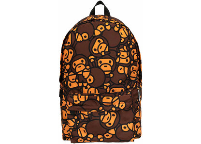 Bape All Baby Milo Large Backpack Brown