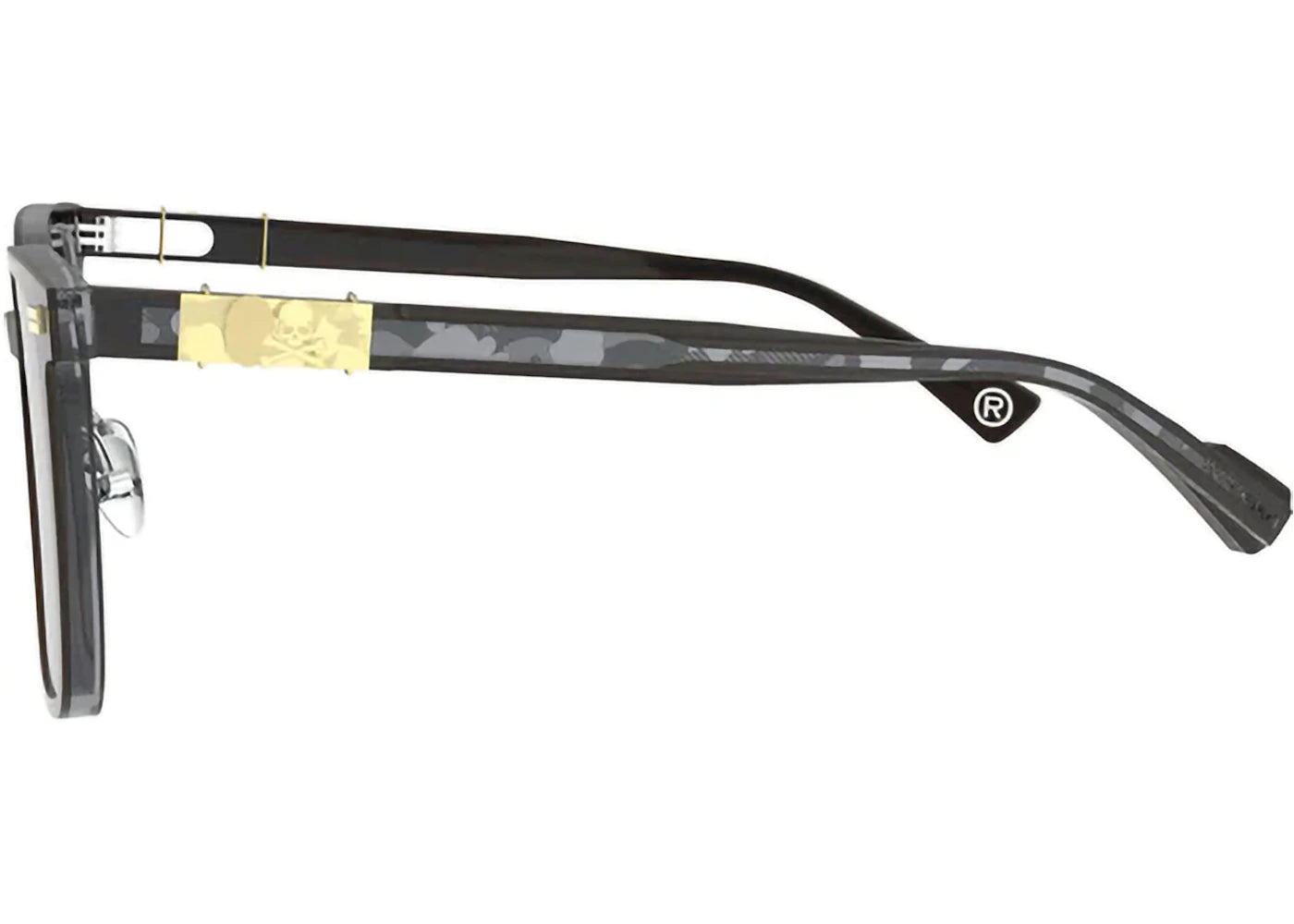 bape x mmj bmj003 sunglasses gray/gold