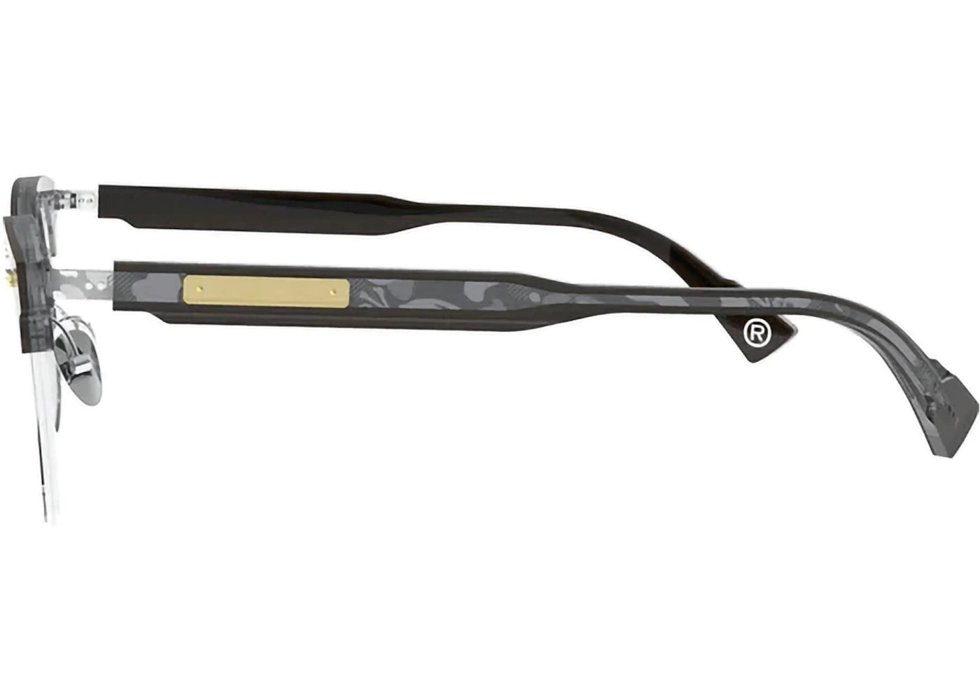 bape x mmj bmj004 sunglasses gray/gold