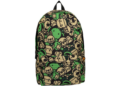 Bape Baby Milo And Friends Backpack Army Green