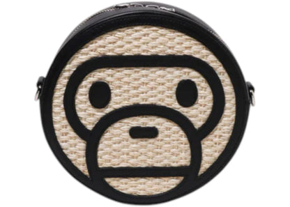 Bape Baby Milo Basket Shoulder Bag Black