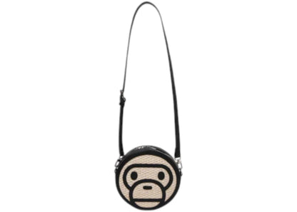 Bape Baby Milo Basket Shoulder Bag Black