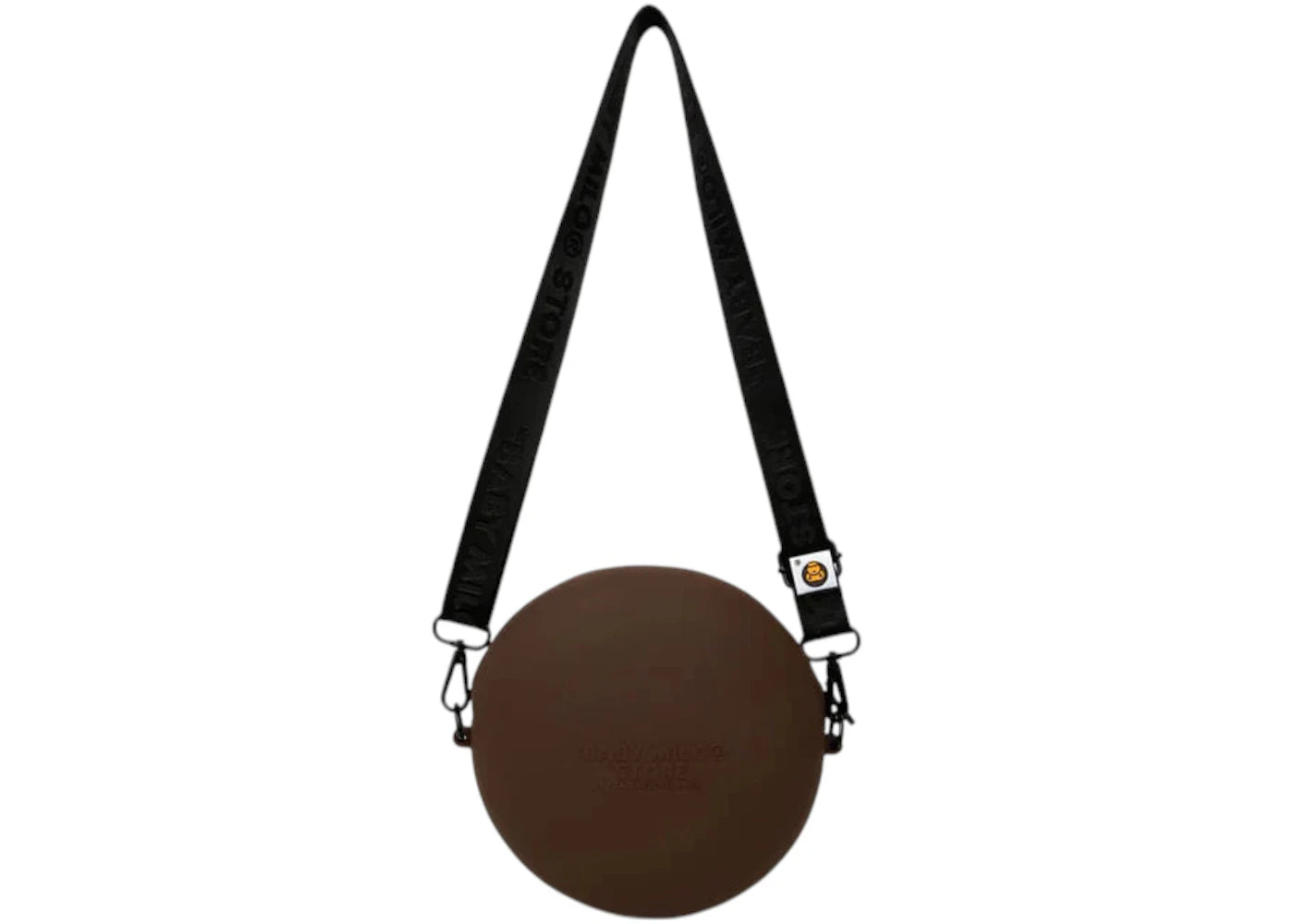Bape Baby Milo Face Crossbody Bag Brown