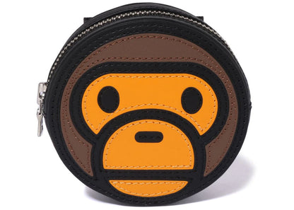 Bape Baby Milo Face Mini Shoulder Bag Brown