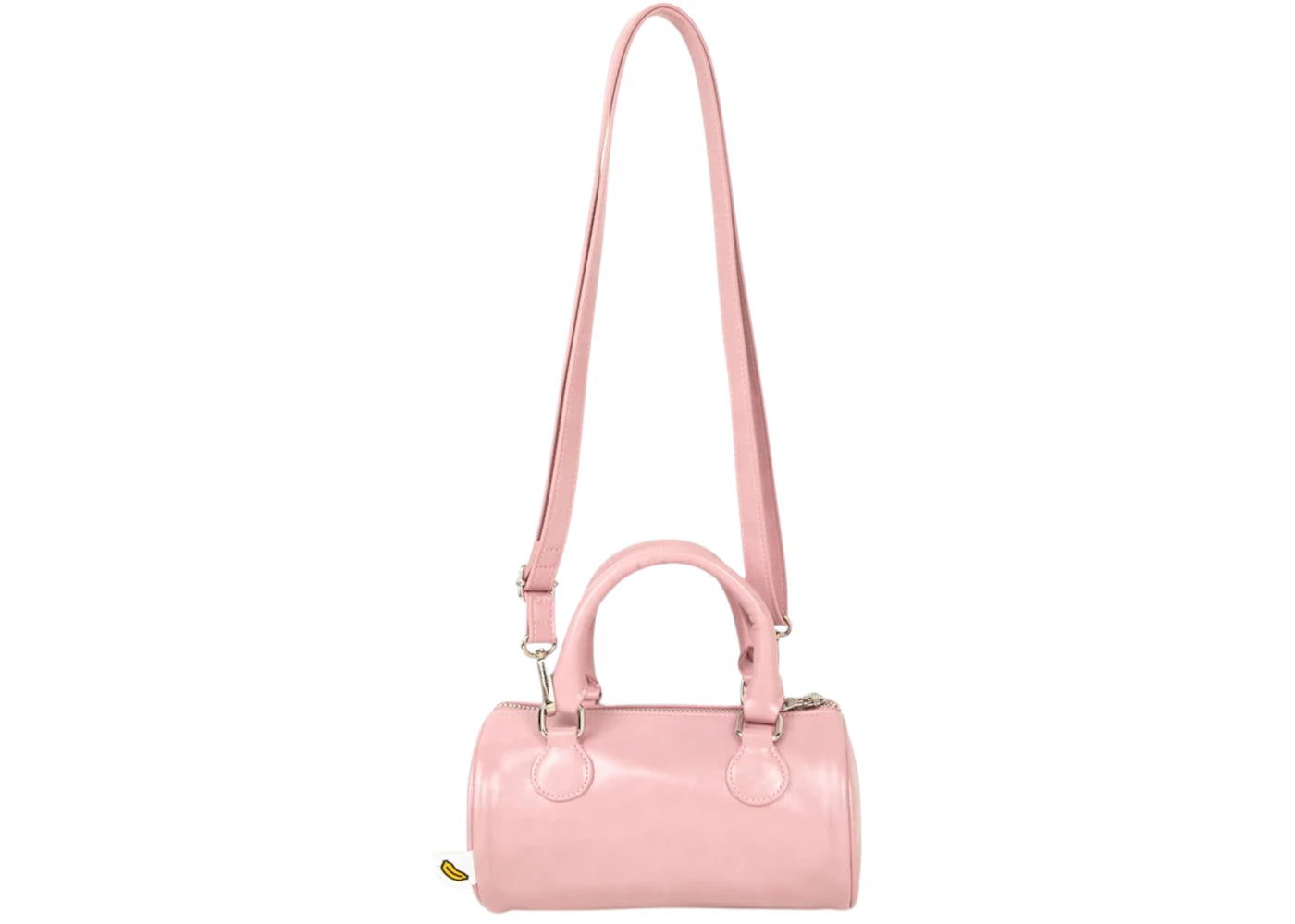 Bape Baby Milo Faux Leather Small Barrel Bag Pink