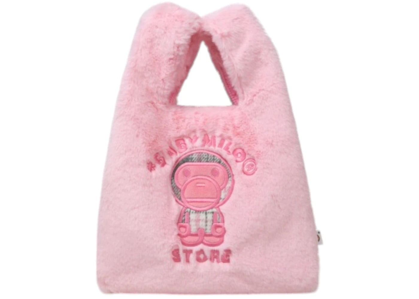 Bape Baby Milo Fluffy Tote Bag Pink