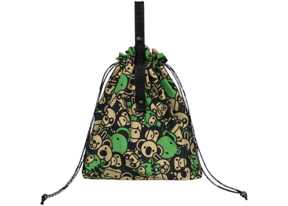 Bape Baby Milo & Friends Drawstring Bag Emerald