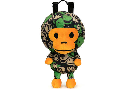 Bape Baby Milo Plush Backpack Green