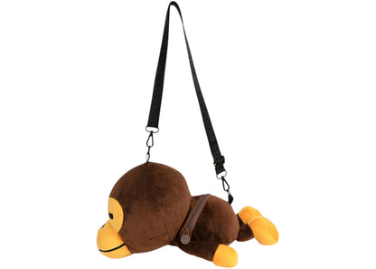 Bape Baby Milo Plush Crossbody Bag Brown