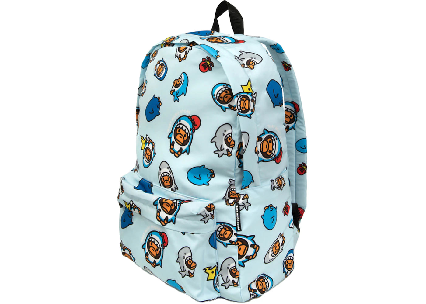 bape baby milo soft backpack light blue 