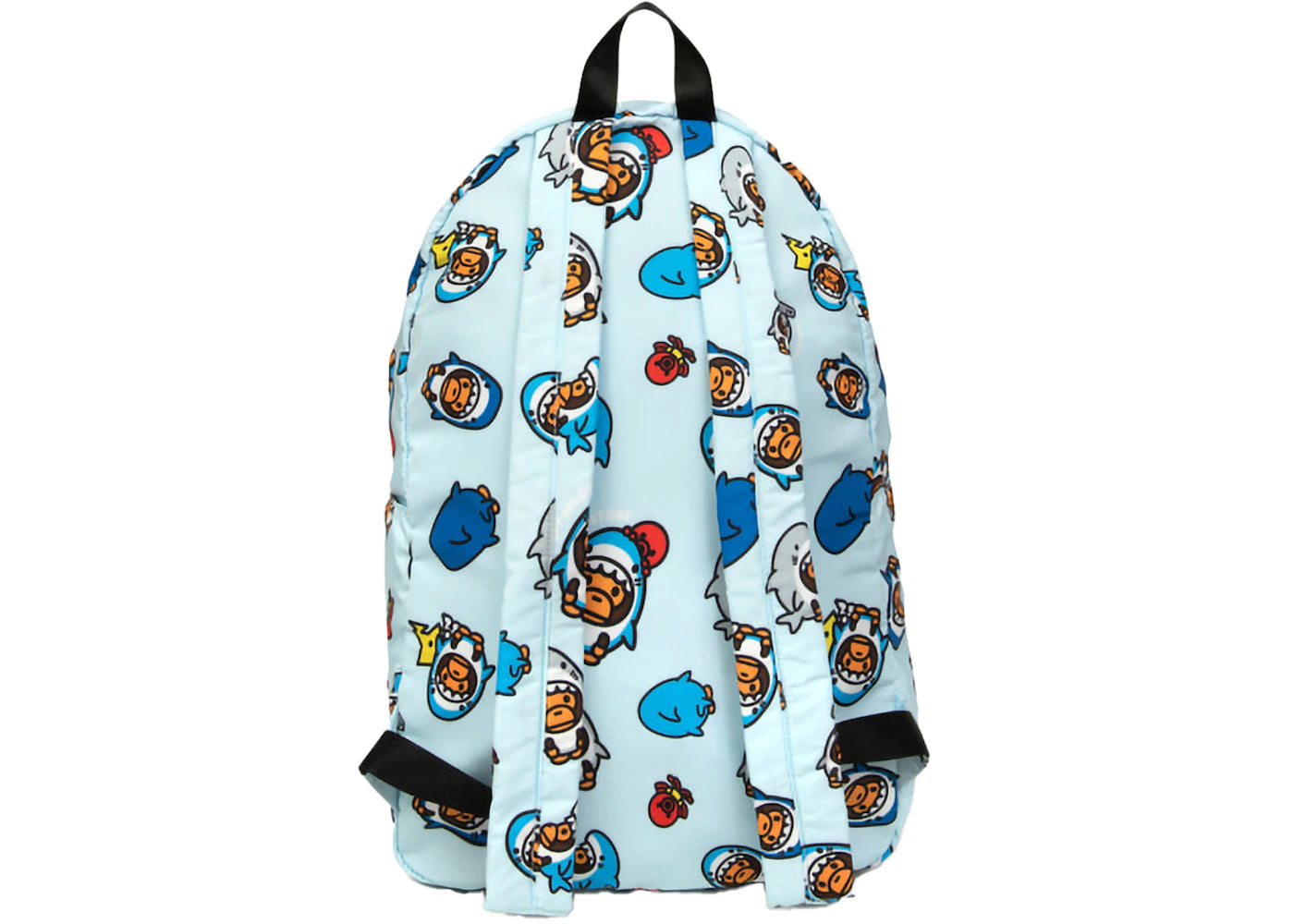 bape baby milo soft backpack light blue 