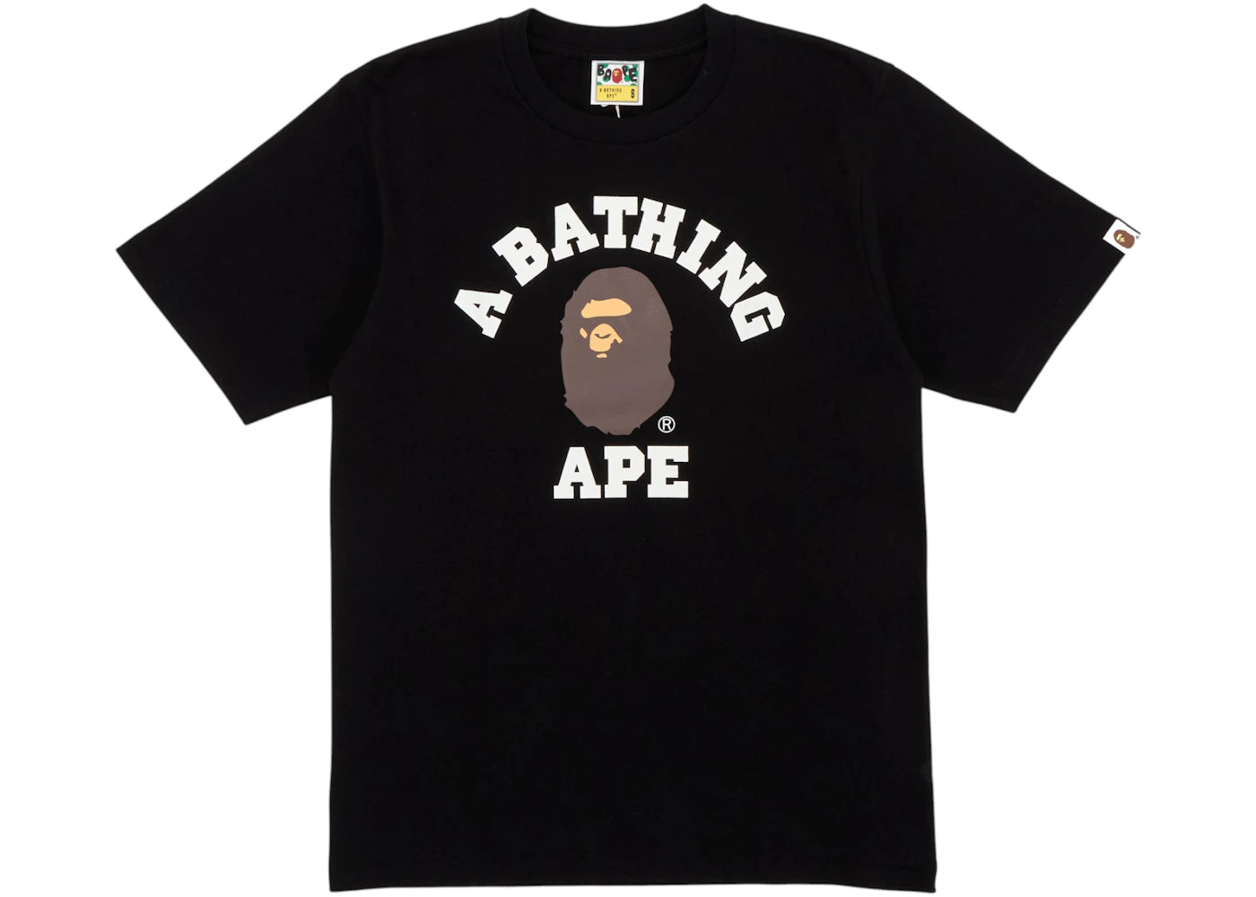bape college tee black