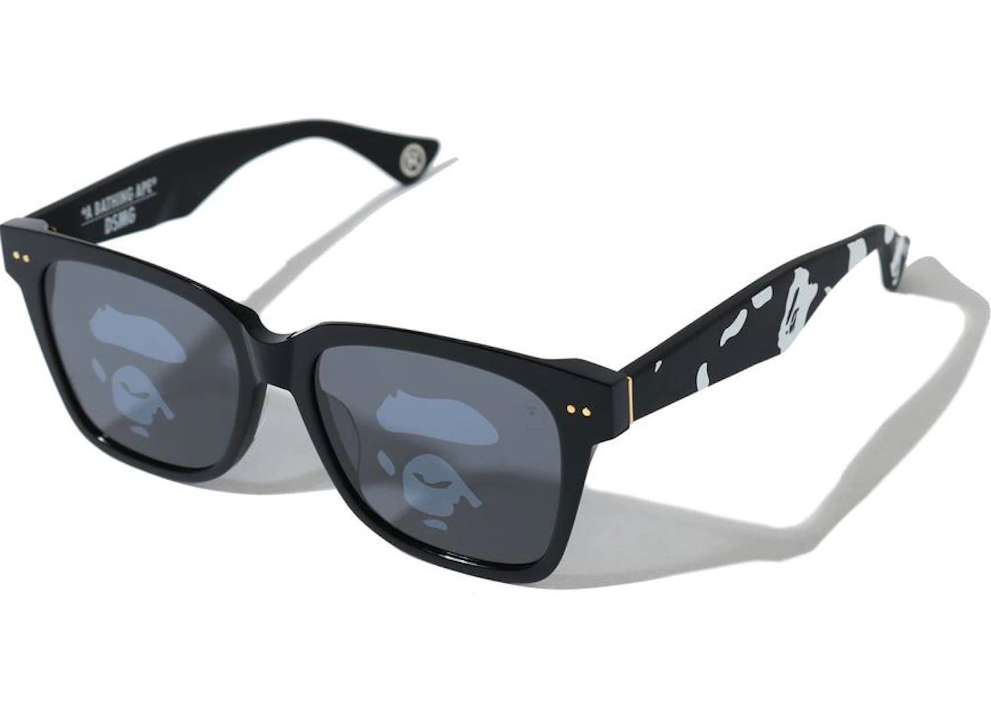 bape dsmg sunglasses black/white