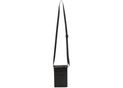 Bape Embossed Leather Phone Bag Black