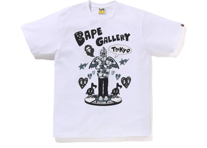 bape gallery x chocomoo tee white