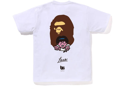 bape gallery x face oka tee white