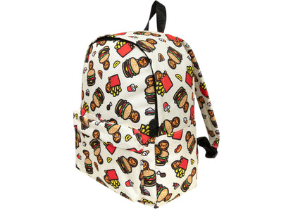 bape hard medium backpack cream 