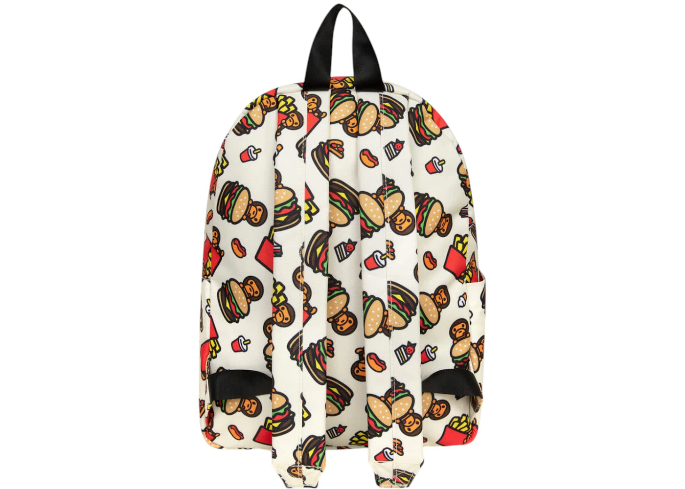 bape hard medium backpack cream 