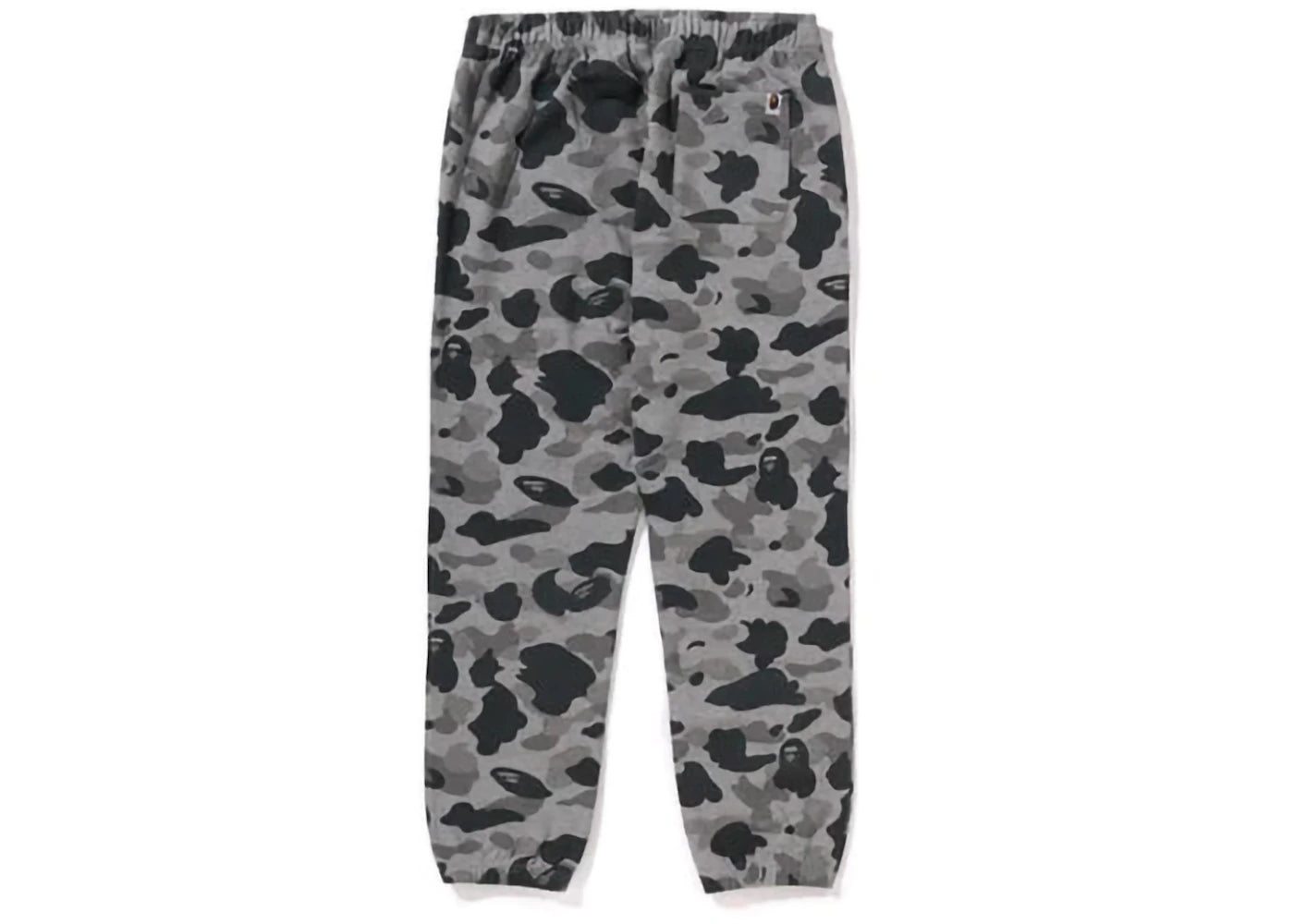 bape heather gray camo sweatpants gray