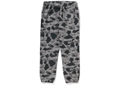 bape heather gray camo sweatpants gray