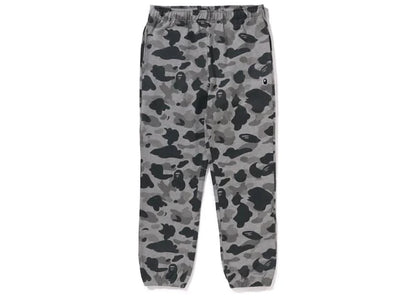 bape heather gray camo sweatpants gray