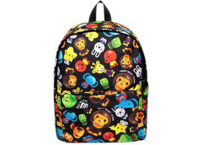 Bape Milo 3D All Print Pattern Medium Backpack Black