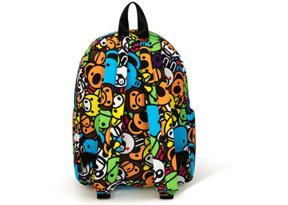bape milo all safari medium backpack multi 
